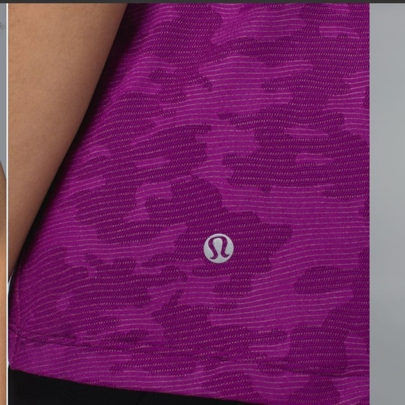 Lululemon Run For Days Mesh Camo Twist Tank in Regal Plum - Picture 5 of 11